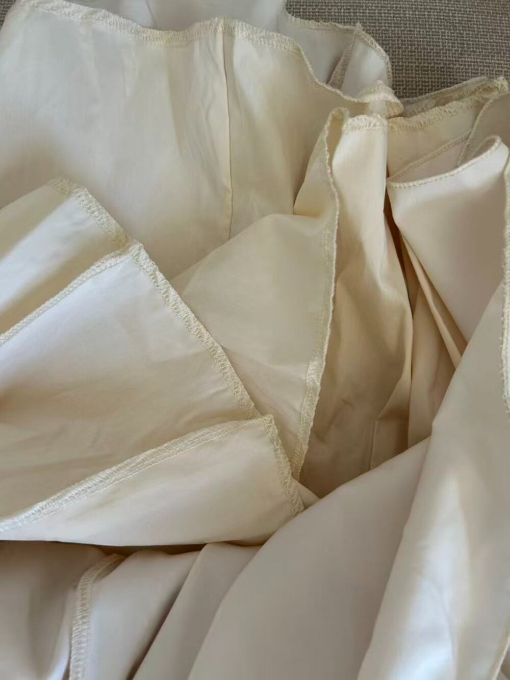 ✨ SALE EUC Mable Midi Strapless Dress Medium Almond Cream Party - Picture 8 of 10